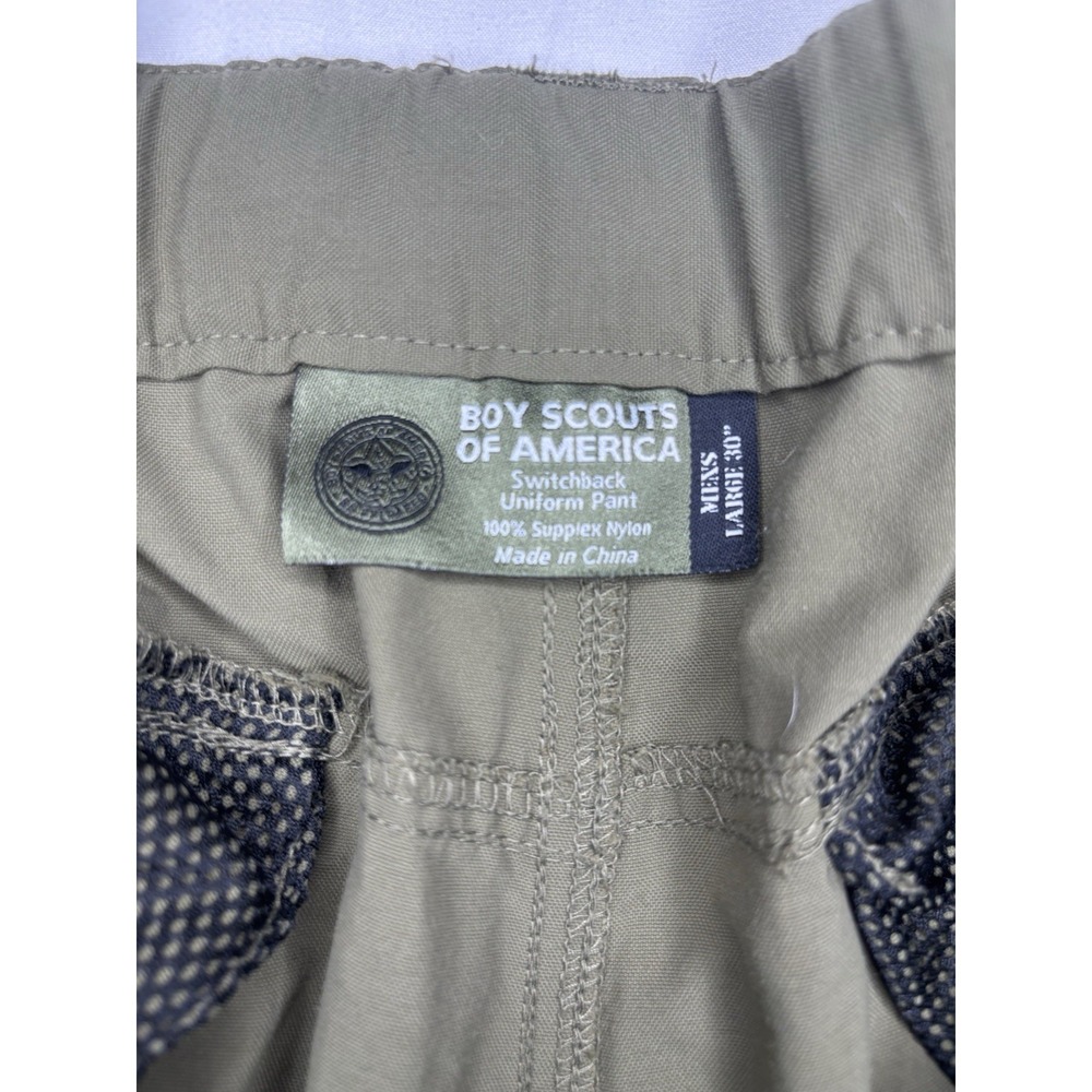 BOY SCOUTS of America Switchback UNIFORM PANTS Convertible Cargo BSA Men's Large - Picture 2 of 6